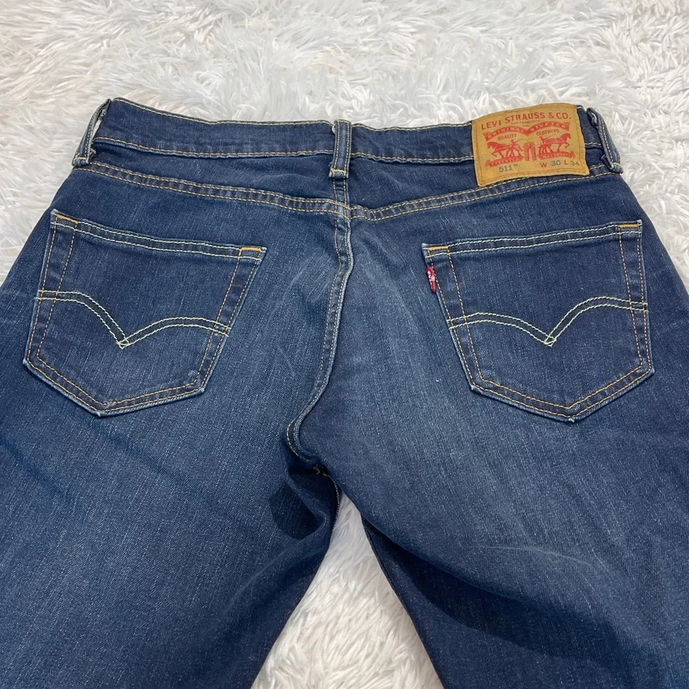 Levi's Men's Bootcut Jeans in Blue DENIM SIZE 30X 29. HAVE BEEN HEMMED TO 29